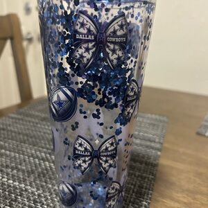Dallas Cowboys Glitter Tumbler